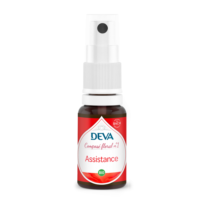 DEVA Composé floral BIO, n°01 ASSISTANCE 15ml SPRAY