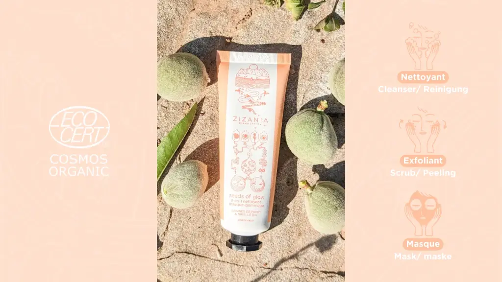ZIZANIA Seeds of Glow 3en1 nettoyant masque gommage 50 ml