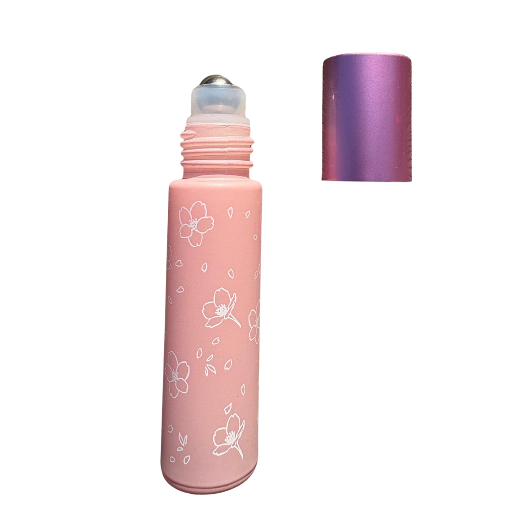 Roll-on en verre 10ml ROSE à motif