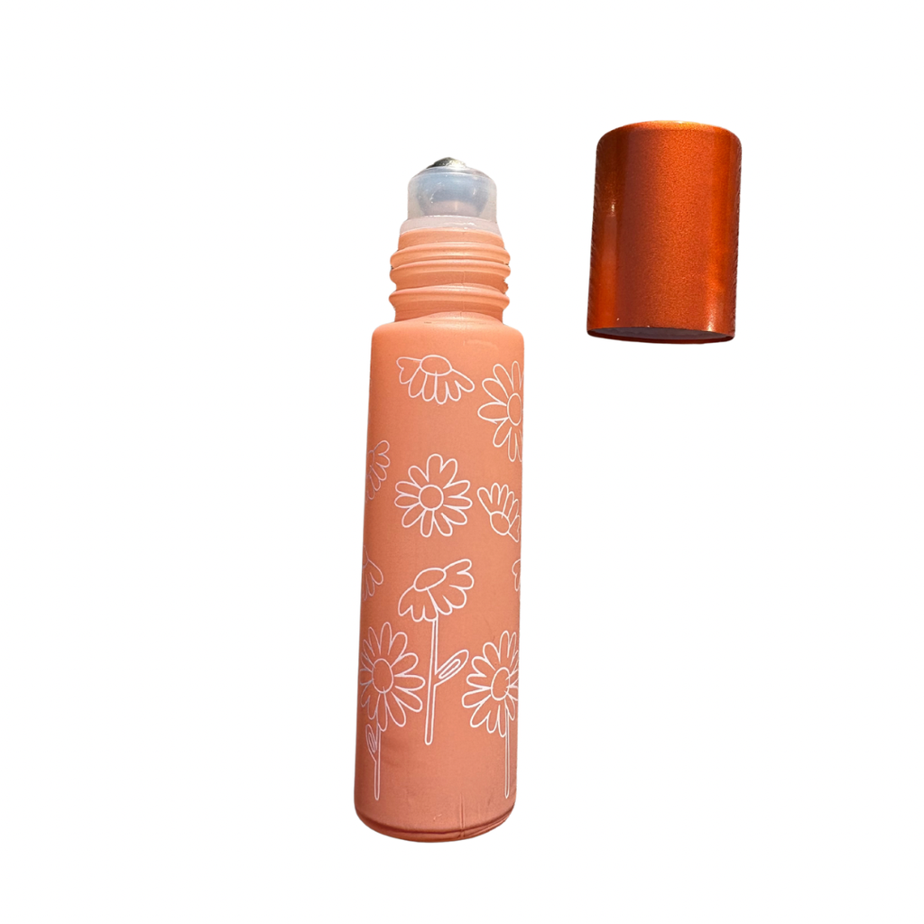 Roll-on en verre 10ml ORANGE à motif