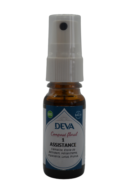 DEVA Composé floral BIO, n°01 ASSISTANCE 10ml spray