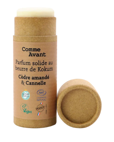 [COMMPARFCEDR] Comme Avant Parfum solide Cèdre amandé & Cannelle BIO* 20 gr