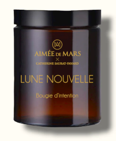 [ADMBOUGLUNNOU] Aimée de Mars Bougie naturelle Lune Nouvelle 150gr