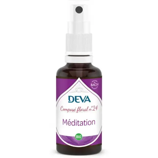 [DMEDI30] DEVA Composé floral BIO, n°24 MEDITATION 30ml SPRAY 