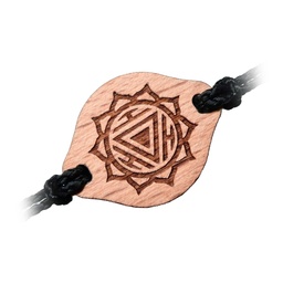 [WOOPBRAPLE] Wooper Bracelet Chakra plexus solaire manipura cordon noir