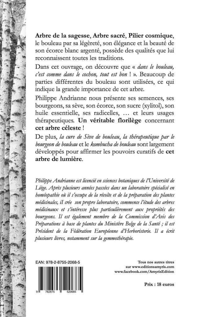 Livre "Le Bouleau de la sève aux bourgeons", Andrianne