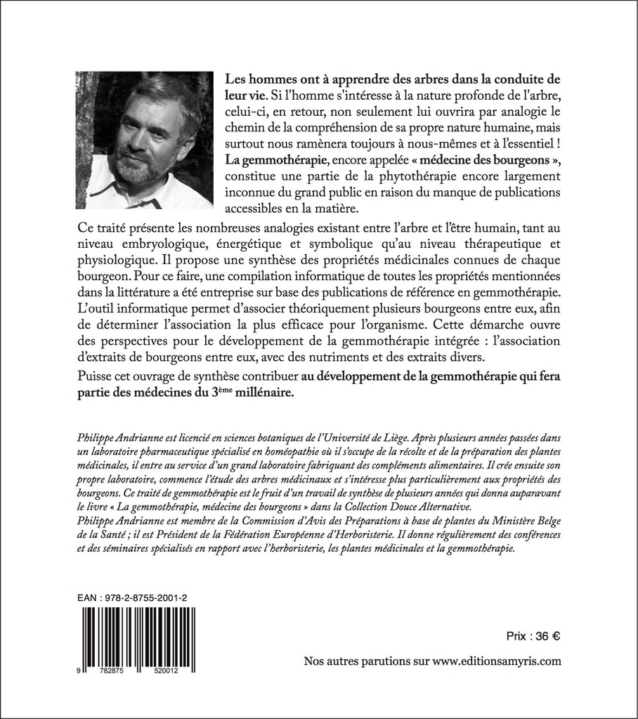 Livre "Traité de gemmothérapie, la thérapeutique par les bourgeons" Andrianne