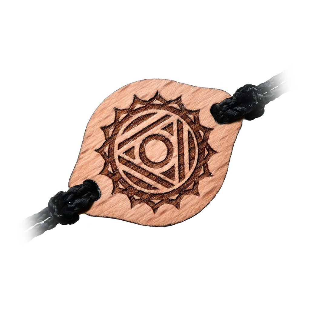 Wooper Bracelet Chakra gorge vishuddha cordon noir