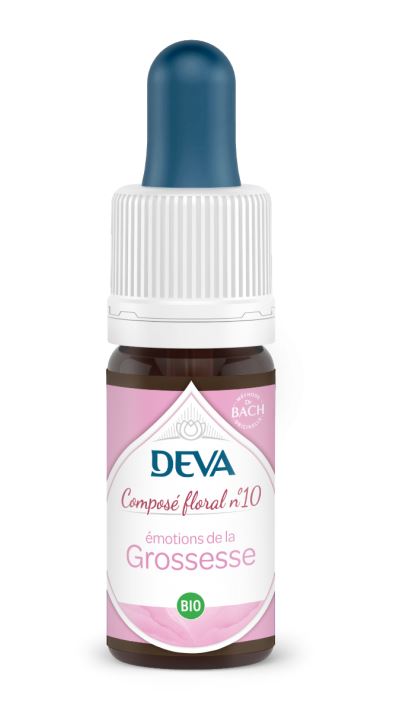 DEVA Composé floral BIO, n°10 Emotions de la GROSSESSE 15ml