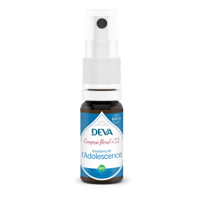 DEVA Composé floral BIO, n°12 Emotions de l'ADOLESCENCE 15ml SPRAY