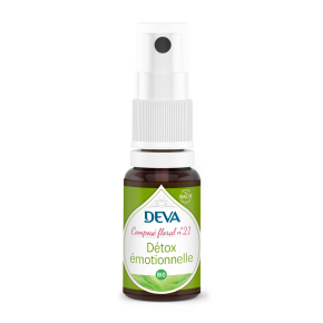 DEVA Composé floral BIO, n°21 DETOX EMOTIONNELLE 15ml SPRAY