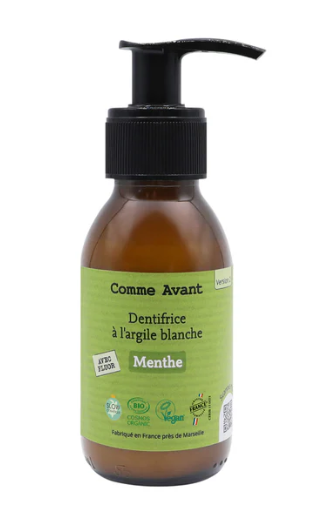Comme Avant Dentifrice pâte à l'argile blanche à la menthe BIO* 90 ml