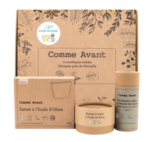 Comme Avant Coffret soin homme zéro déchet