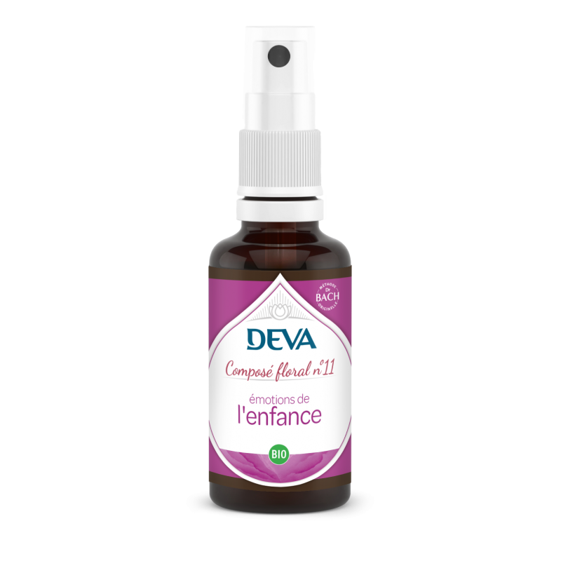 DEVA Composé floral BIO, n°11 Emotions de l'ENFANCE 30ml SPRAY