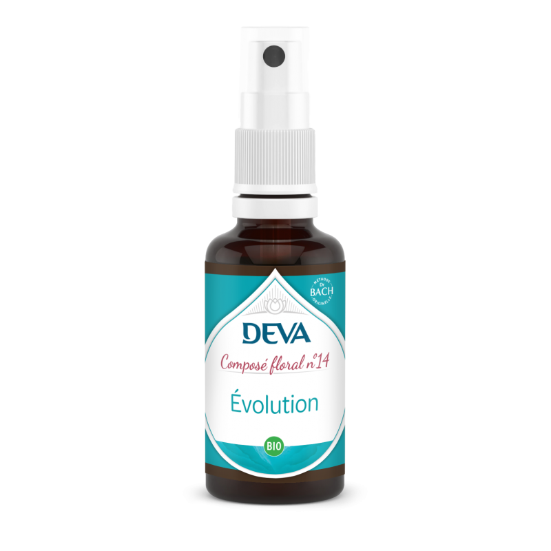 DEVA Composé floral BIO, n°14 EVOLUTION 30ml SPRAY
