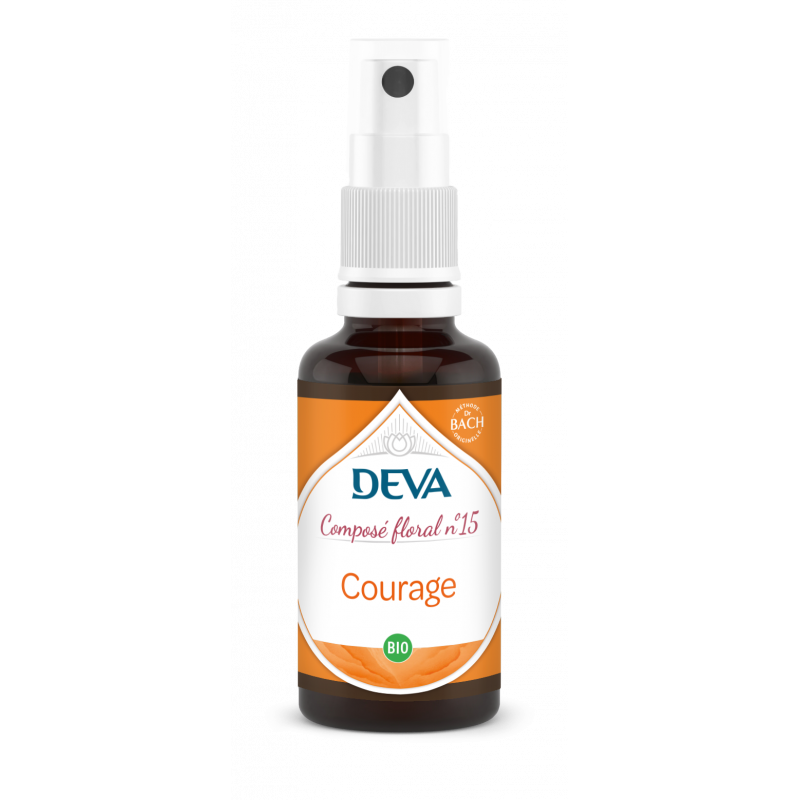 DEVA Composé floral BIO, n°15 COURAGE 30ml SPRAY