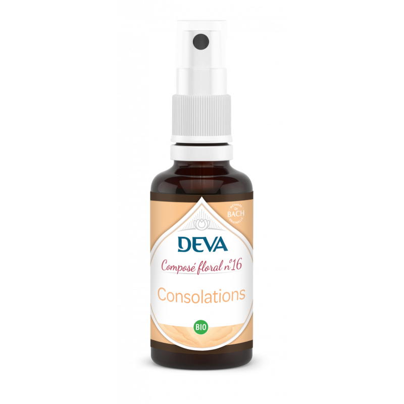 DEVA Composé floral BIO, n°16 CONSOLATIONS 30ml SPRAY