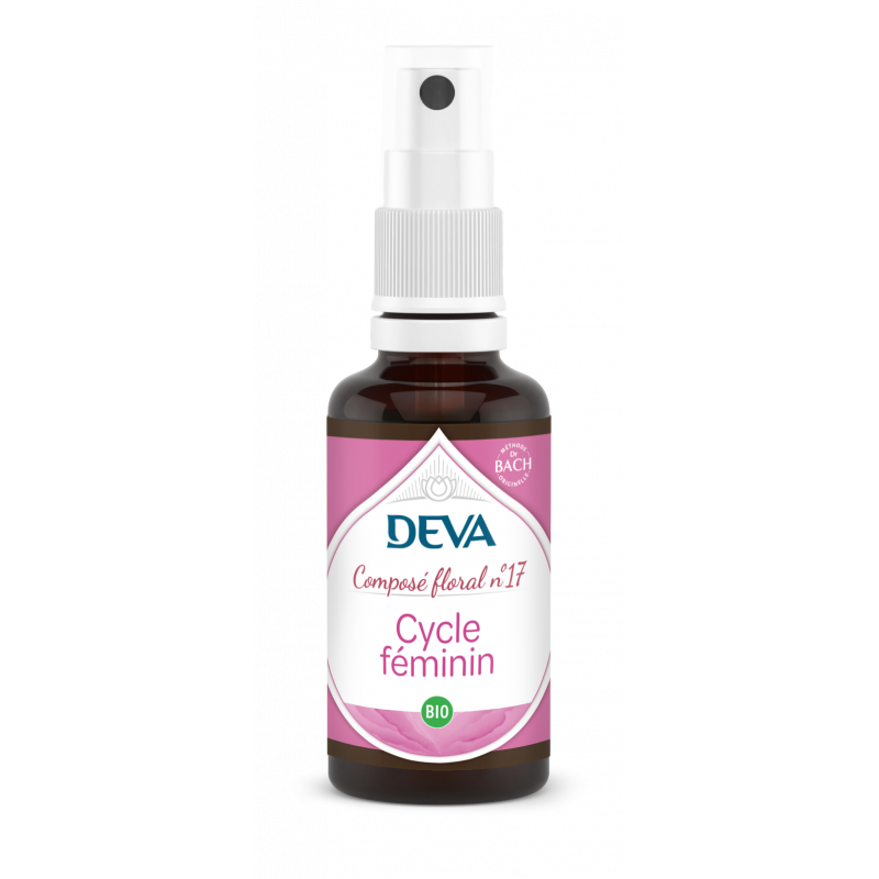 DEVA Composé floral BIO, n°17 CYCLE FEMININ 30ml SPRAY