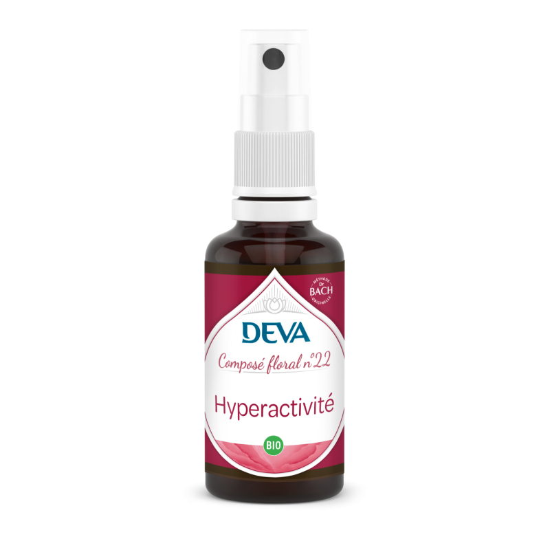 DEVA Composé floral BIO, n°22 HYPERACTIVITE 30ml SPRAY