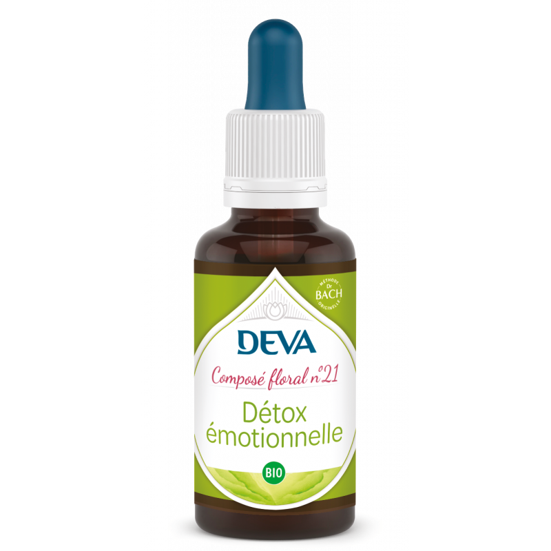 DEVA Composé floral BIO, n°21 D-TOX EMOTIONNELLE 30ml SPRAY