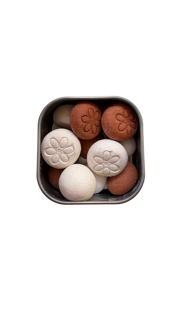 Diffuseur en pierre d'argile terracotta&blanche