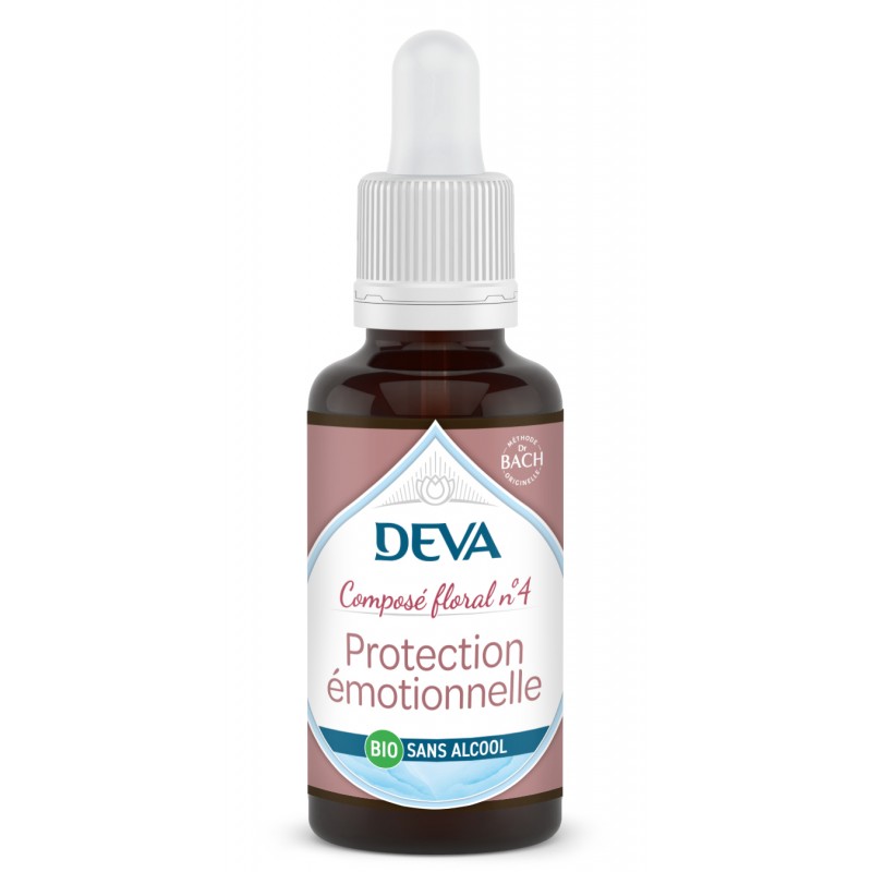 DEVA Composé floral BIO, n°04 PROTECTION EMOTIONNELLE 30ml SANS ALCOOL