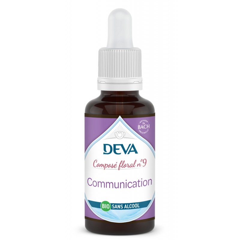 DEVA Composé floral BIO, n°09 COMMUNICATION 30ml SANS ALCOOL