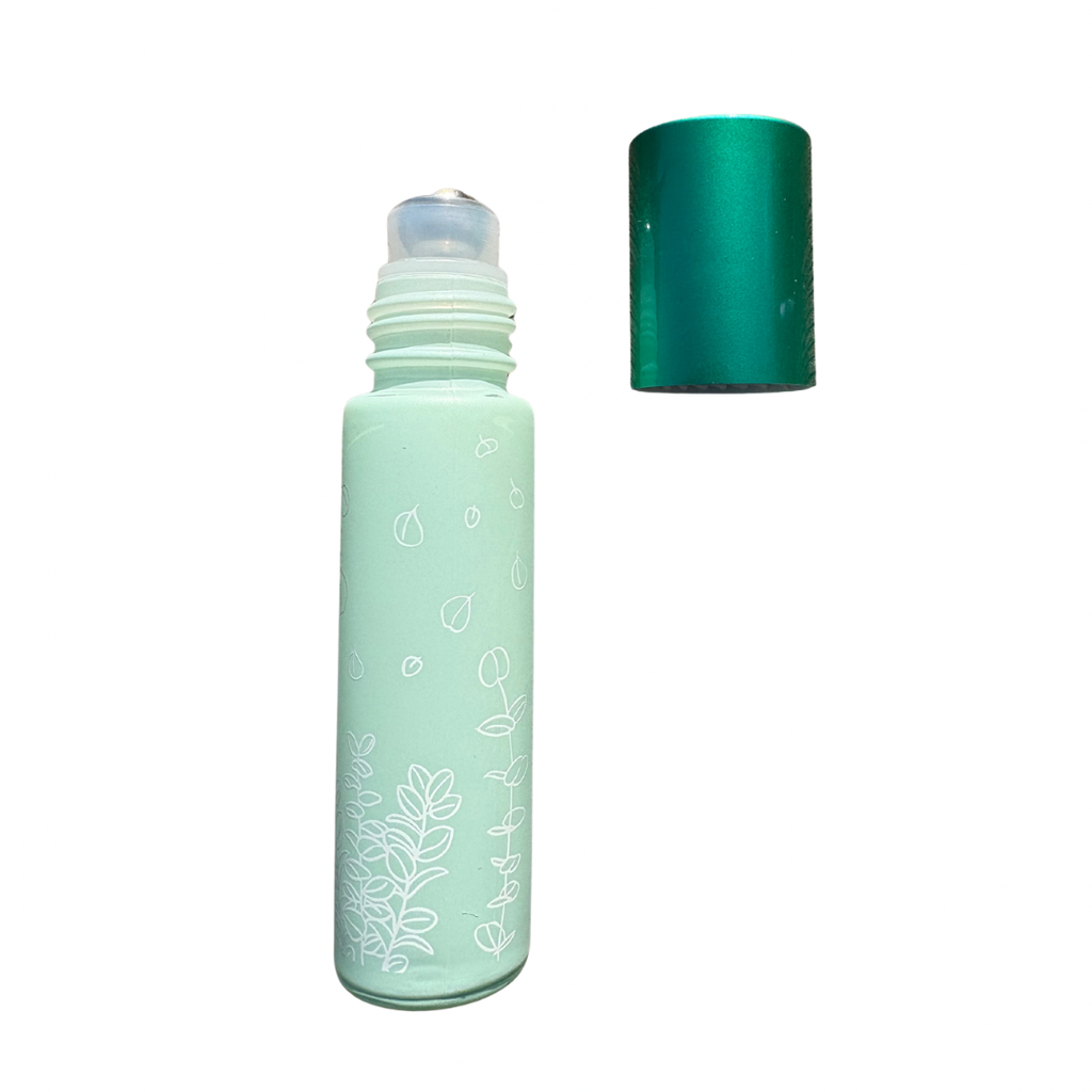 Roll-on en verre 10ml VERT à motif