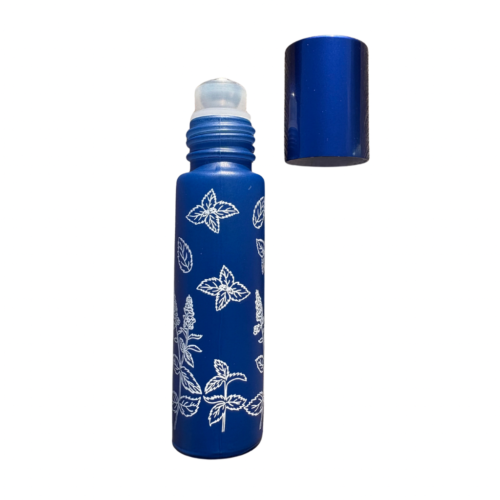 Roll-on en verre 10ml BLEU à motif