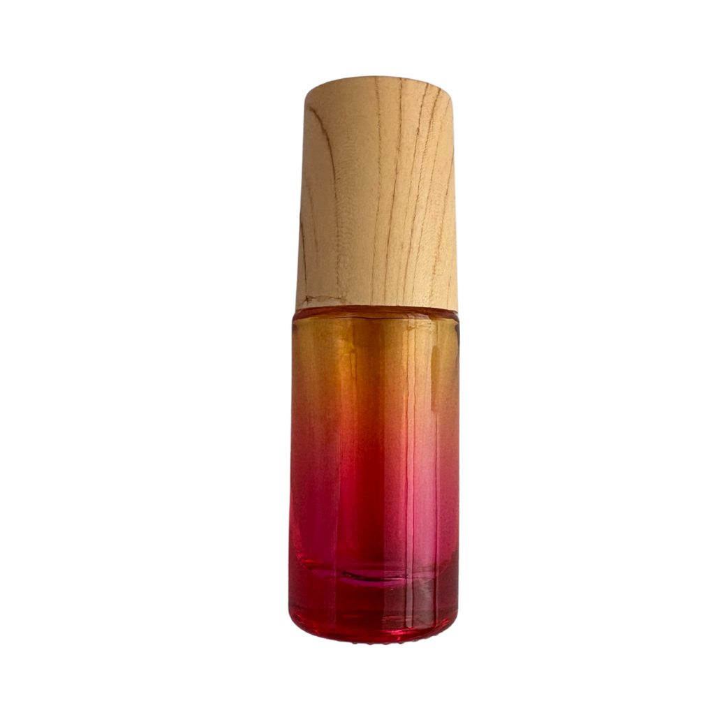 Roll-on en verre 5ml dégradé rose-jaune