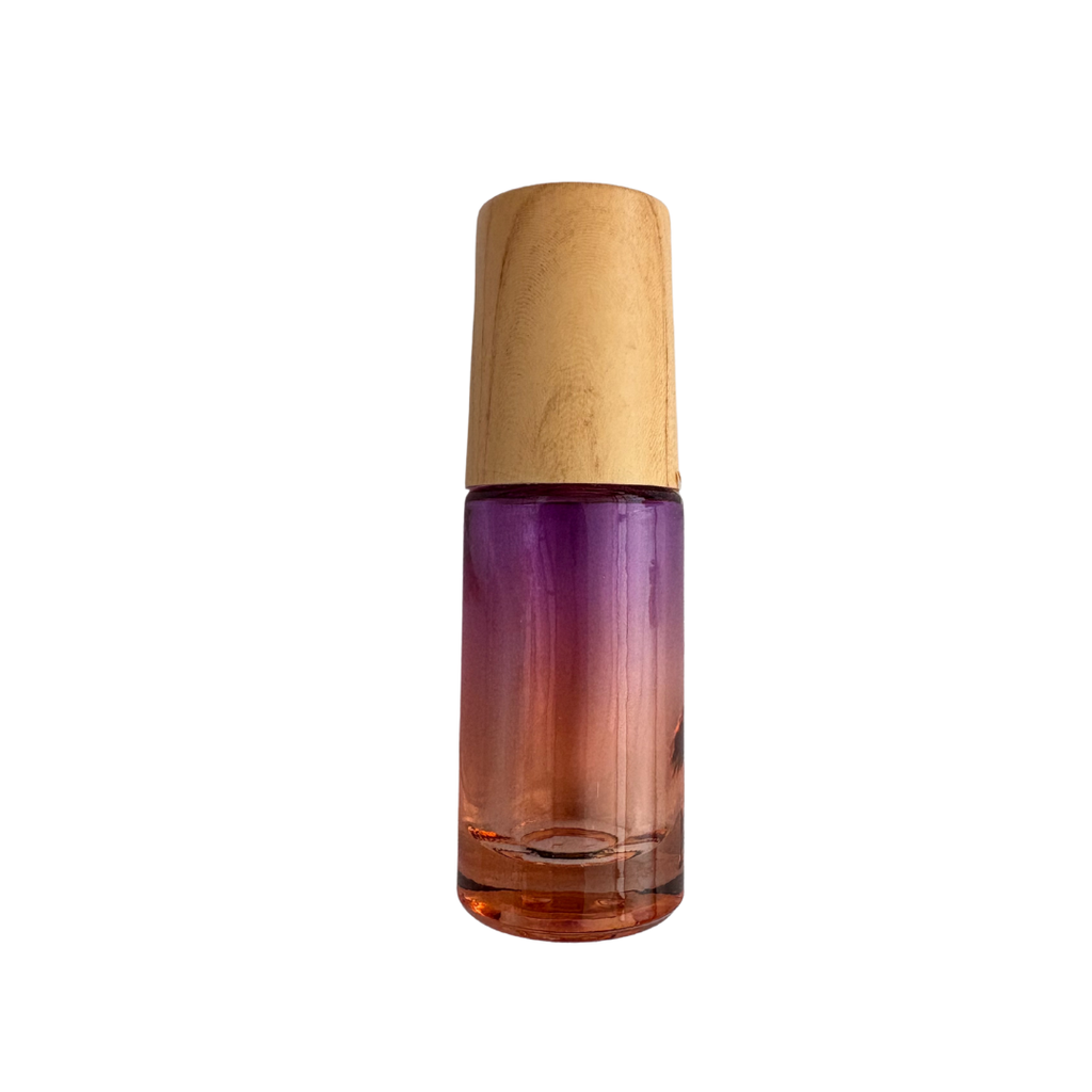 Roll-on en verre 5ml dégradé orange-violet
