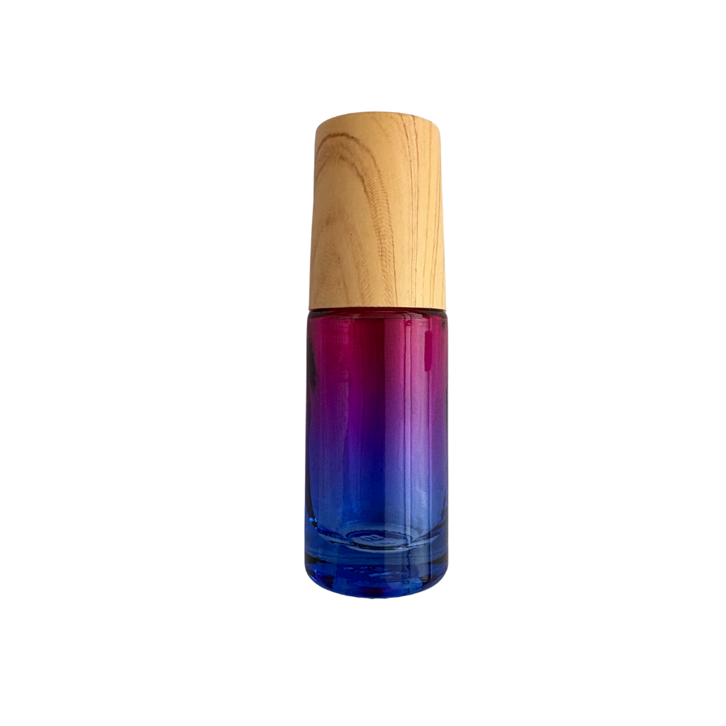 Roll-on en verre 5ml dégradé bleu-rose