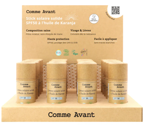 Comme Avant présentoir sticks solaires visage&lèvres 19 pces + testeur