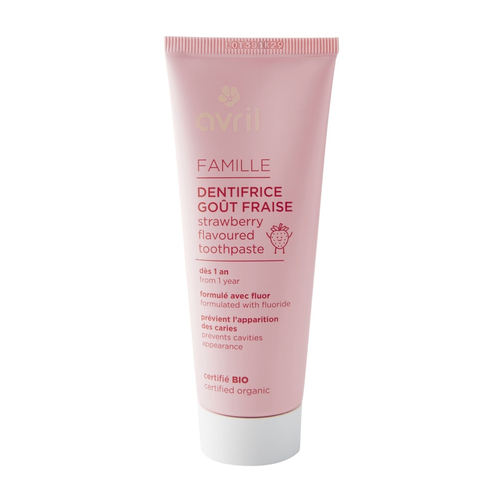 Avril Dentifrice Famille Fraise BIO* 75 ml