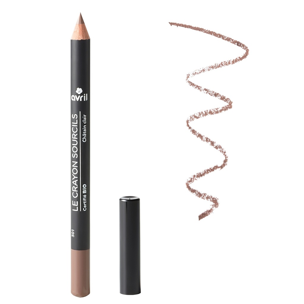 Avril Crayon sourcils Châtain clair BIO* 1gr
