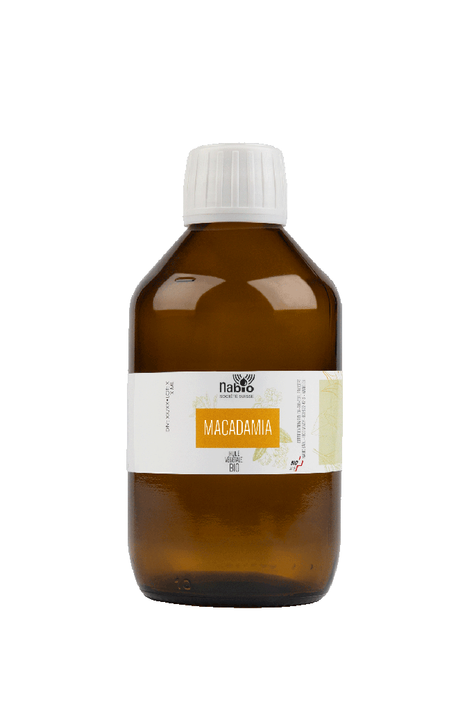 Huile végétale Macadamia vierge BIO (macadamia integrifolia) 250ml