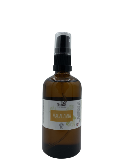 Huile végétale Macadamia vierge BIO (macadamia integrifolia) 50ml