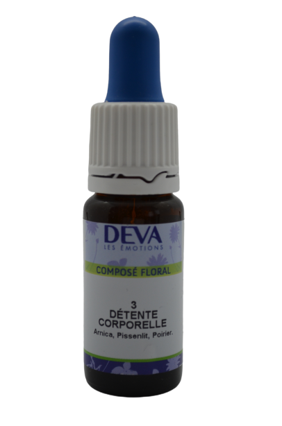 DEVA Composé floral BIO, n°03 DETENTE CORPORELLE 10ml