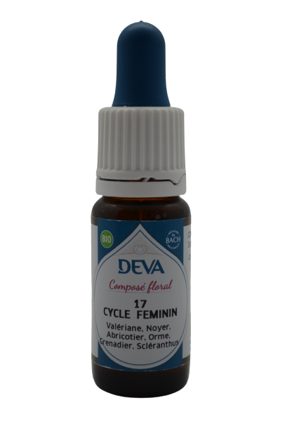 DEVA Composé floral BIO, n°17 CYCLE FEMININ 10ml