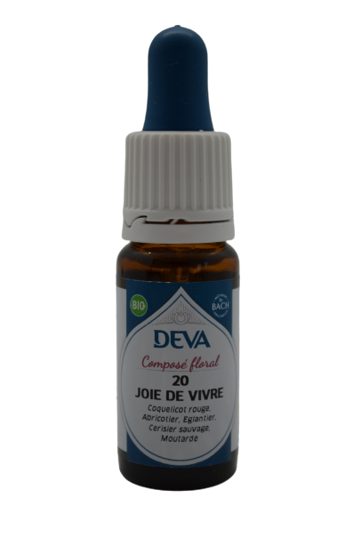 DEVA Composé floral BIO, n°20 JOIE DE VIVRE 10ml