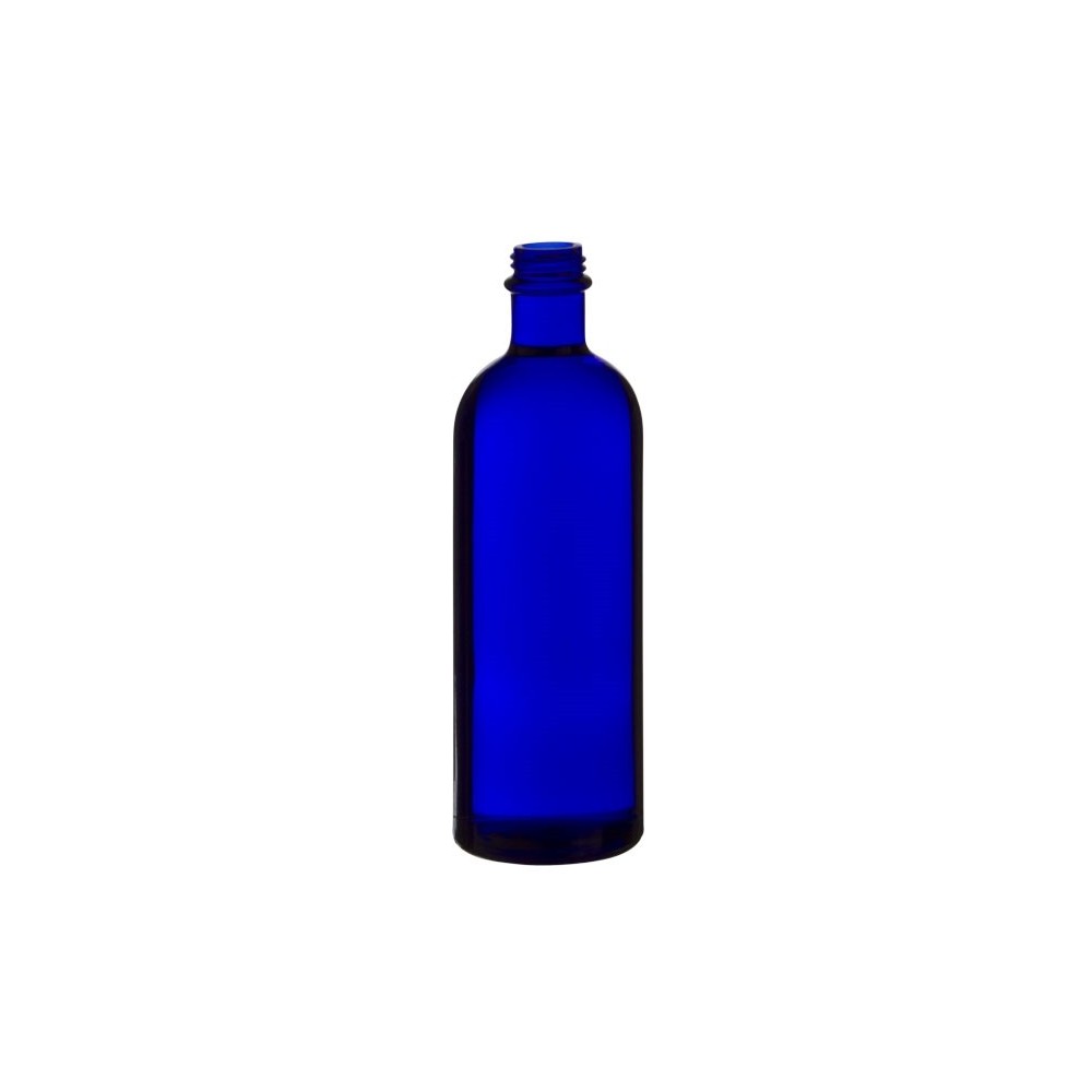 Flacon verre bleu 200ml DIN22