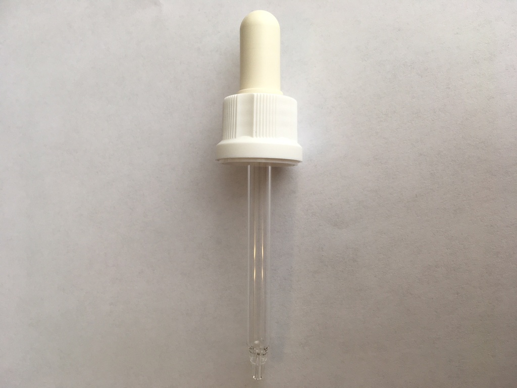 Pipette blanche pour combi bleu 30ml 