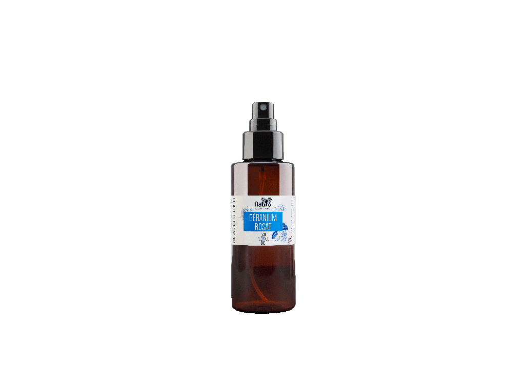 Eau florale Géranium rosat BIO (Pelargonium x asperum) 100ml PET spray