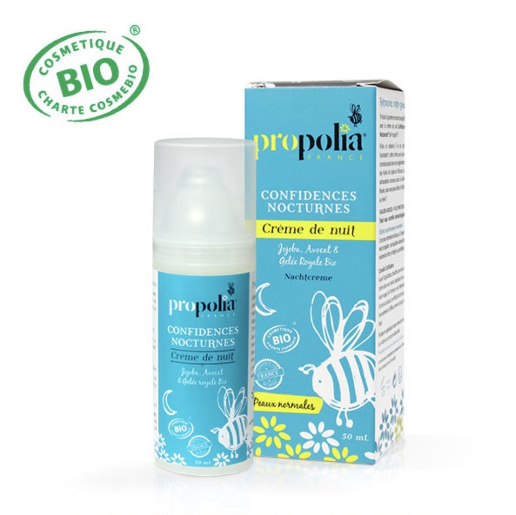 ​Propolia Crème nuit peaux normales bio* 50ml