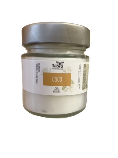 [HVCOCO210] Huile végétale Coco BIO* (cocos nucifera) 210gr