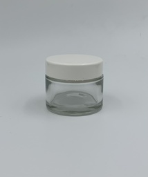 [POTVER50] Pot "Aurora" verre 50ml + couvercle blanc