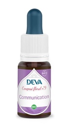 [DCOMM15] DEVA Composé floral BIO, n°09 COMMUNICATION (unité fam)15ml
