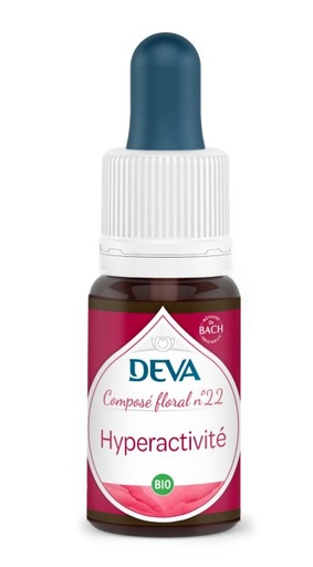 [DHYPE15] DEVA Composé floral BIO, n°22 HYPERACTIVITE 15ml