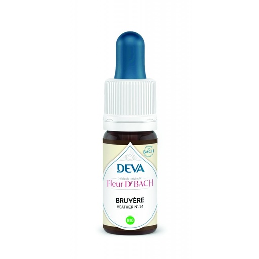 [14DBBRUY15] Elixir floral Dr BACH de DEVA BIO, Bruyère/Heather (n°14) 15ml