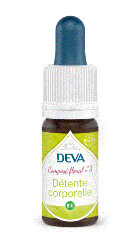 [DDETE15] DEVA Composé floral BIO, n°03 DETENTE CORPORELLE 15ml